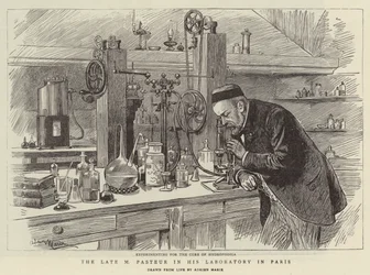 The Late M Pasteur in his Laboratory in Paris